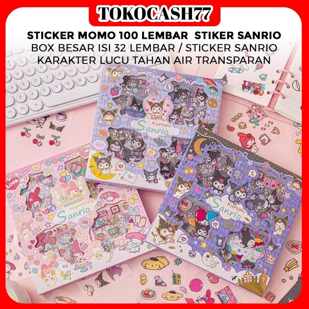 

STICKER MOMO WATERPROOF ISI 100 LEMBAR PER BOX