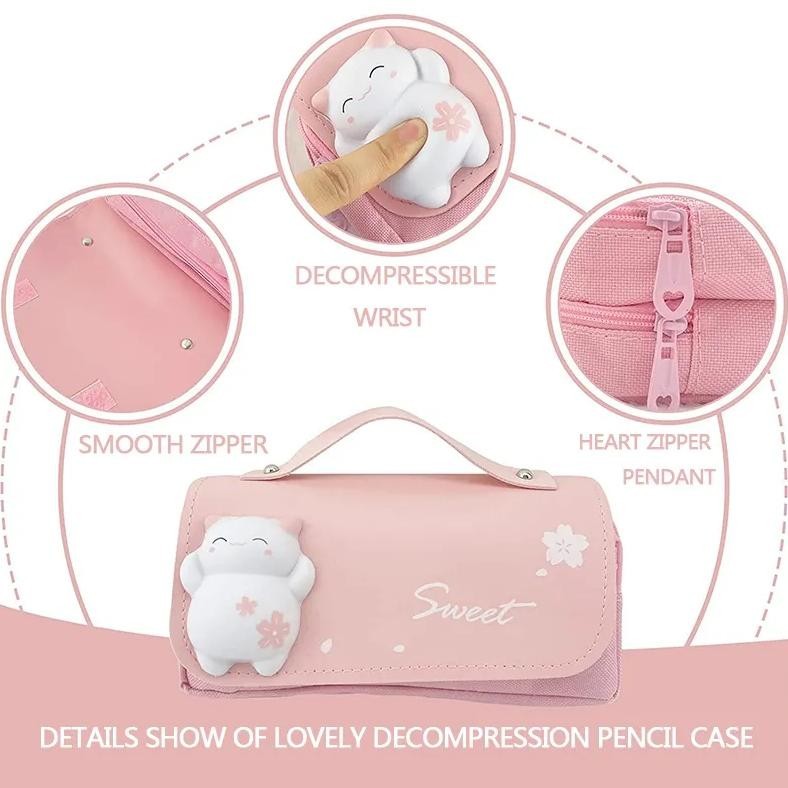 

SALE Kartun Tas Pensil Dekompresi/Kotak Alat Tulis 3D Kapasitas Besar Sekolah Dasar Tas Pensil Multifungsi Dekompresi/Super Cute Girl Heart 3D san-152