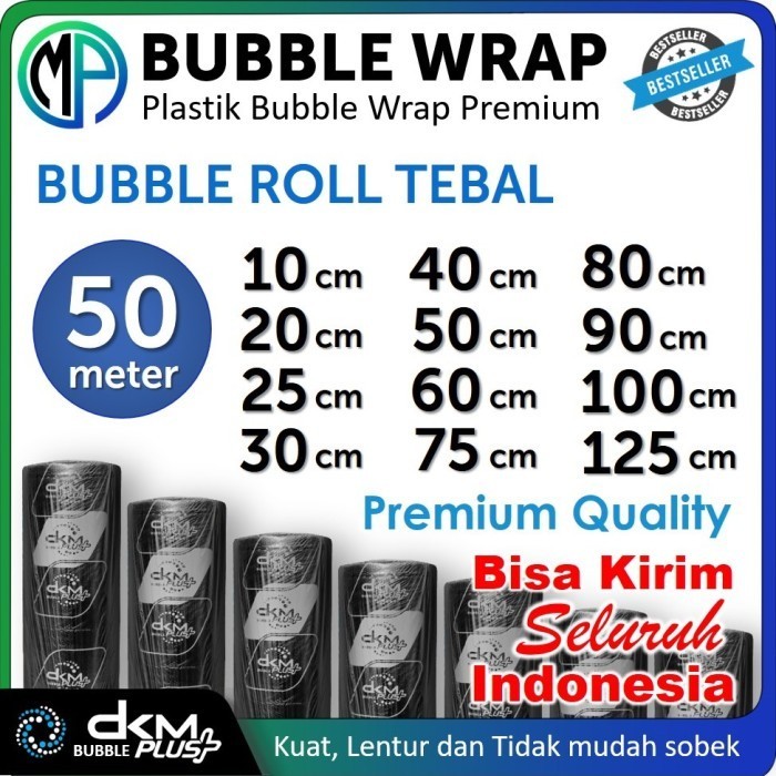 

HARGA DISKON Plastik Buble Bubble Wrap Roll 50m Hitam Premium Bubblewrap DKMPlus