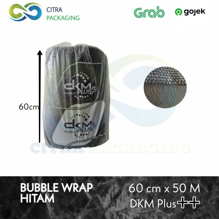 

DISKON BUBBLE WRAP HITAM, DKM+ BLACK, MURAH (60CM X 50M)