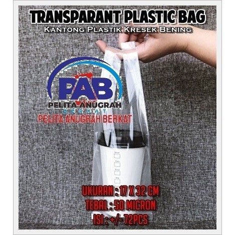 

HARGA DISKON Kantong Plastik Kresek Bening No. 15 Tebal / Plastik Gelas Minuman