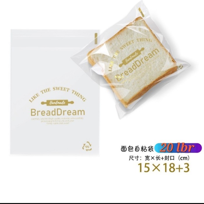 

HRG DISKON Plastik Roti opp tebal plastik donut (1518+3cm) . isi 20 lbr/ pack