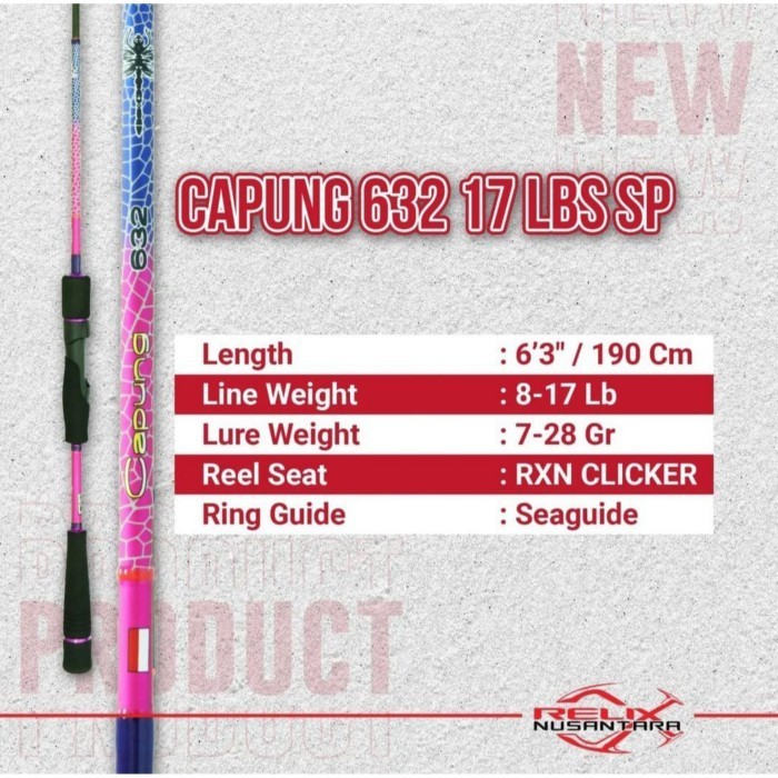 JORAN RELIX NUSANTARA CAPUNG 632 17LB SPINING & BC