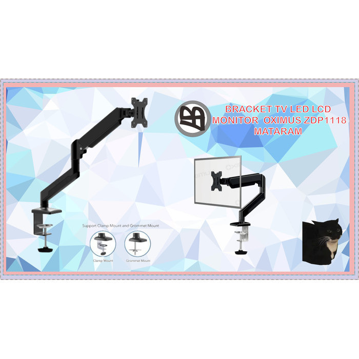 Lin Bracket Tv Led Lcd Monitor Oximus Zdp1118 Mataram