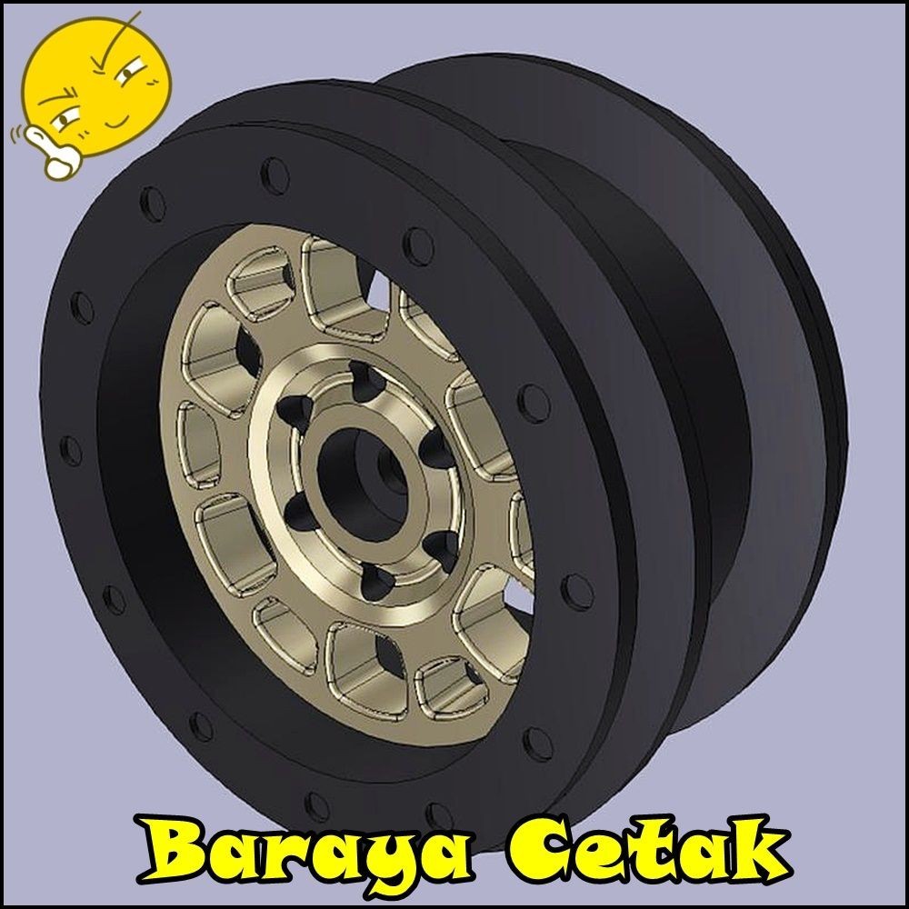 RC Velg RC Toyota TRD V1 WPL MN Rim wpl c14 c24 c44 c34 d90 d99 b16 d99s B14 B24 B36 C54 C74 D12 D22