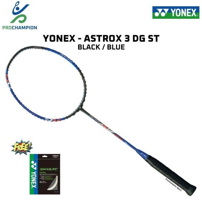 Terbaru Raket Badminton Astrox 3 DG ST 3DG ST 3DGST Black Blue