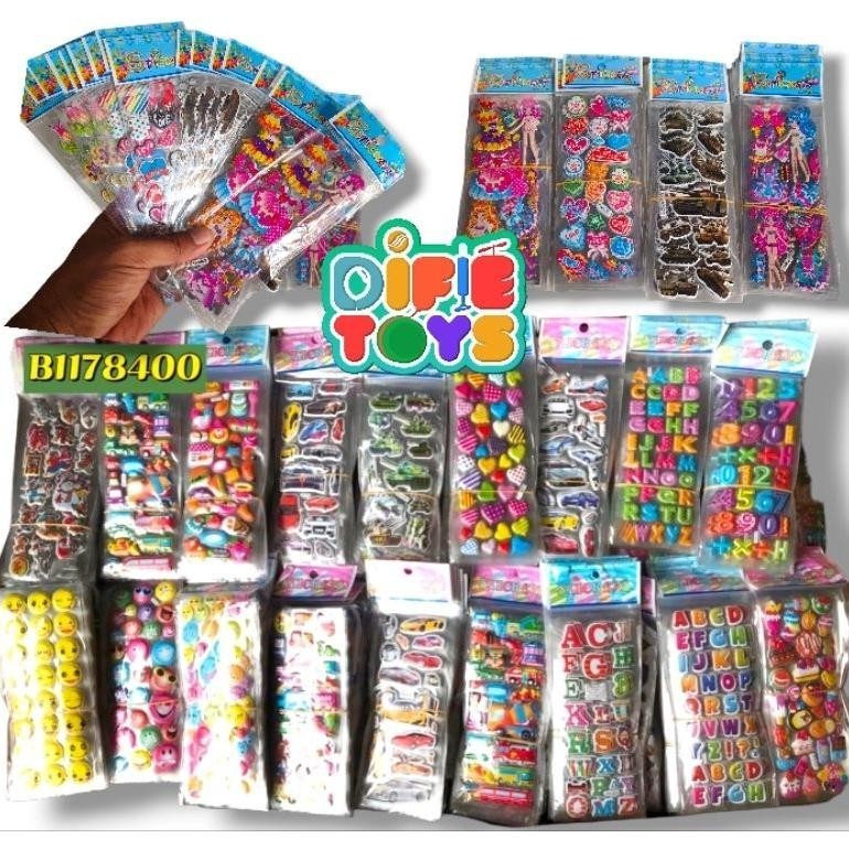 

Stiker timbul pendek isi 20 lembar grosir EMBOYS PRNDEK