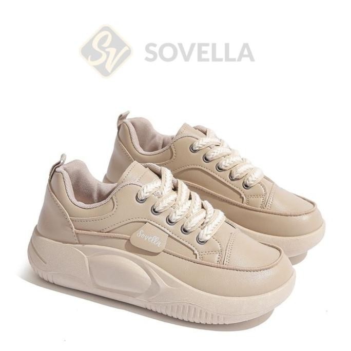 Sovella Kenzie Sepatu Sneakers Wanita Simpel Tali Kepang Original
