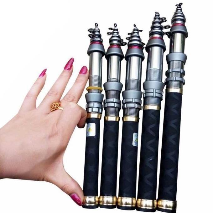 Joran Tegek Gagang Pancing Antena Portable Carbon Fiber Fishing .,