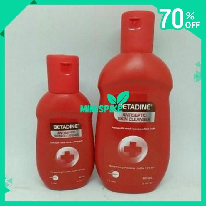 BETADINE SABUN CAIR 60ML ANTISEPTIC SKIN CLEANSER - ANTISEPTIK TUBUH BY MIMISPIKE !!