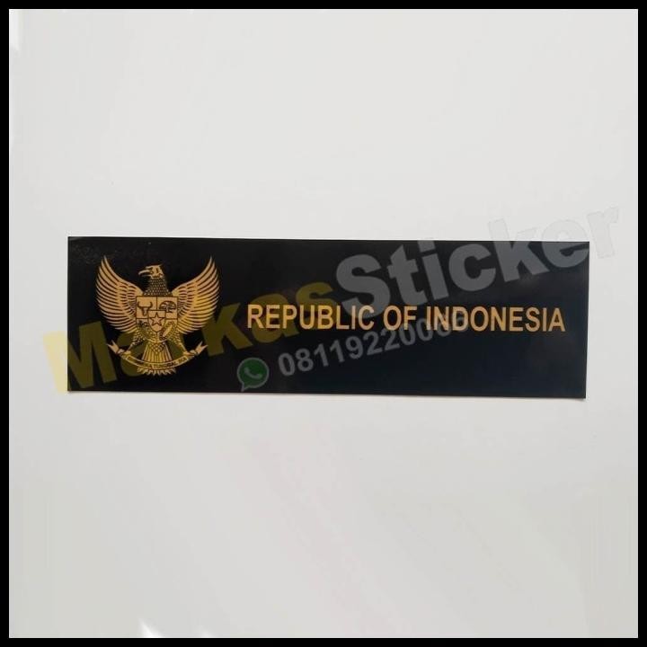 

TERBARU STICKER REPUBLIC OF INDONESIA TEMPEL DALAM !!!!!!