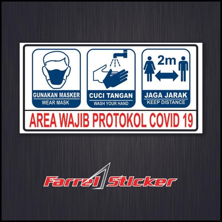 

TERMURAH STIKER AREA WAJIB PROTOKOL COVID-19 !!!!!!