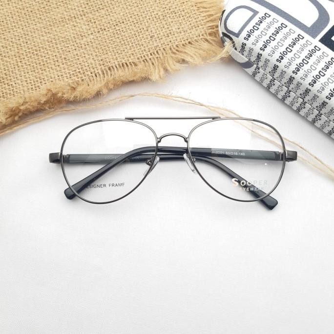 Kacamata Minus Pria Aviator Kacamata Photocromic Antiradiasi