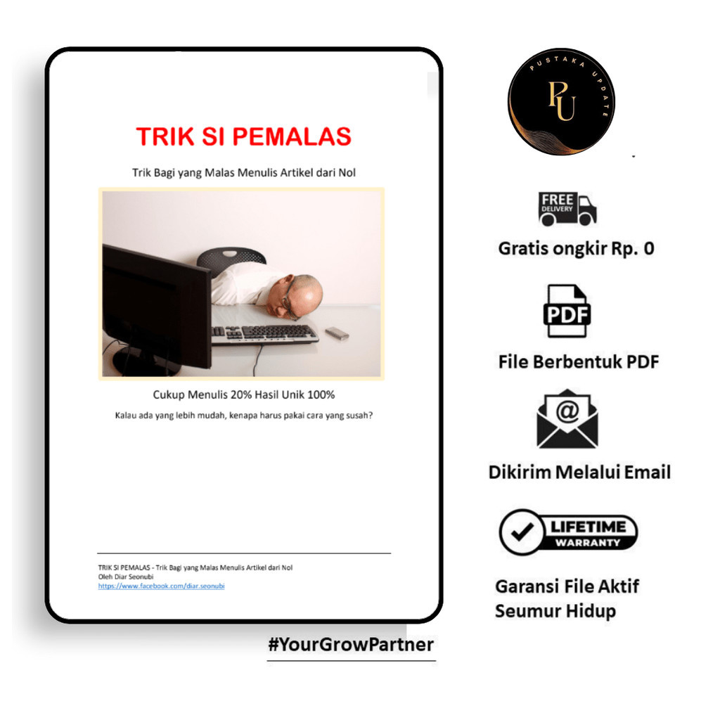 

110. TRIK SI PEMALAS TRIK BAGI YANG MALAS MENULIS ARTIKEL DARI NOL - [-]