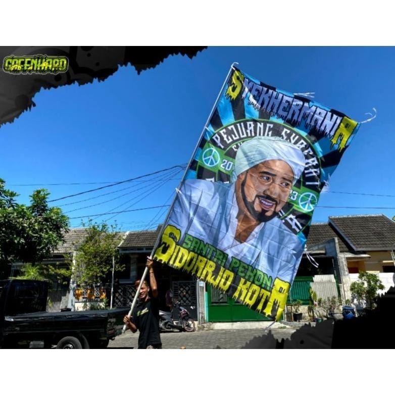 PROMO - GIANT FLAG 3 X 2 M | 3 X 1,5 M | 3 X 2,5 | 3,5 X 2 M | 4 X 2,5 M -  FREE MINI FLAG 1 X 1,5 M
