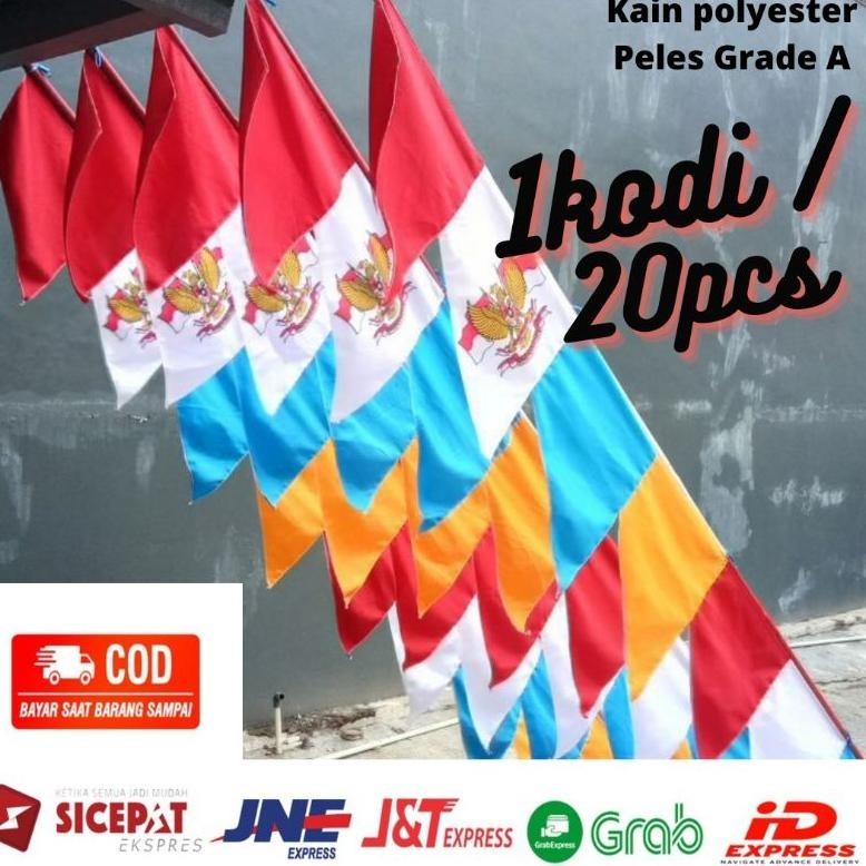 hwnn - umbul umbul bendera merah putih harga 1kodi umbul umbul garuda umbul umbul geregaji