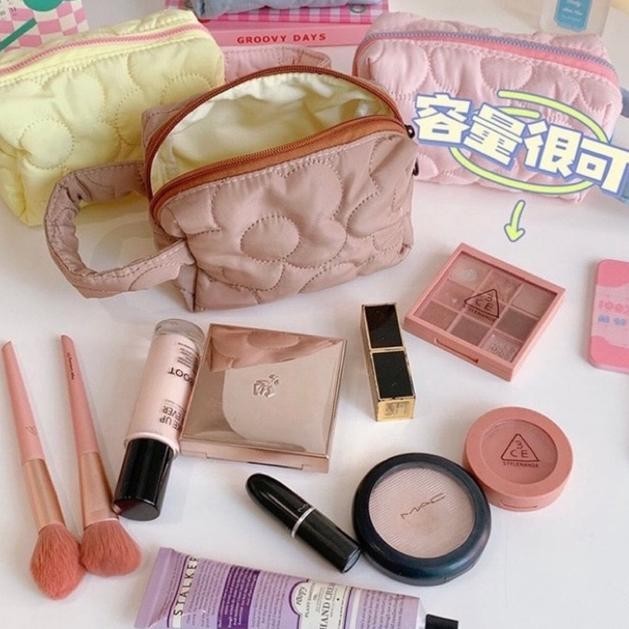 

SPECIAL KENSHO Kotak Pensil Sleting Motif Bunga Flower Handle Pastel / Pouch Makeup Aesthetic / Tas Aksesoris Wanita Lucu Import / Zipper / Flowers qw-45
