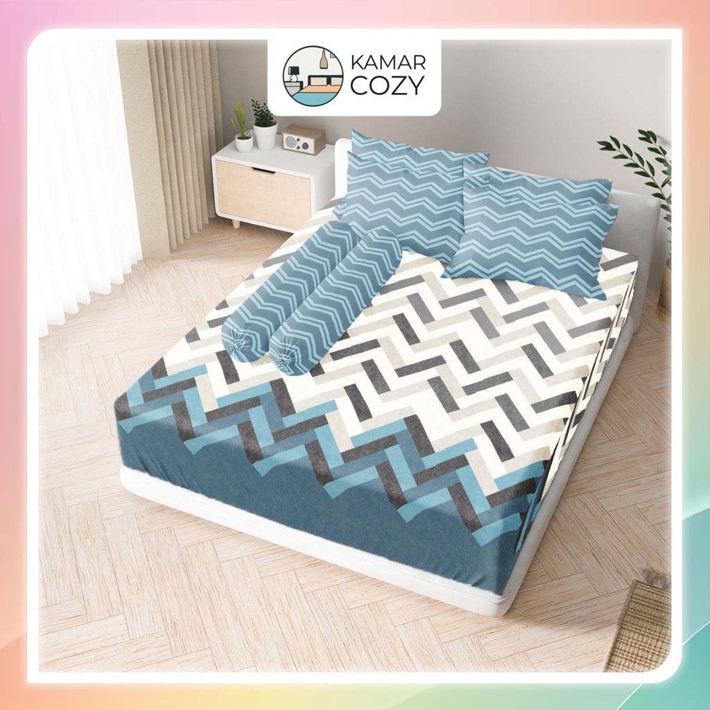 Sprei Kintakun Set Fitted 160x200 / 180x200 B4 Jovita Queen / King Bantal 4 guling 2 Dluxe Aesthetic