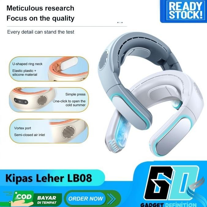 Portable Premium Mini Sport Neck Fan Kipas Angin Gantung Leher Kalung