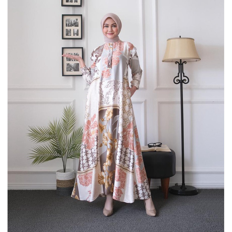 Promo Terbaru Aba Agenbaju - Dress Luny Silk Te2