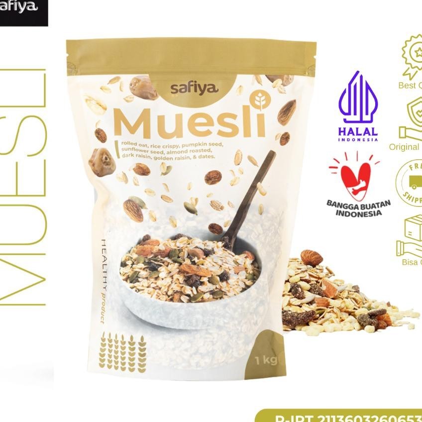 

Safiya Muesli Fruit & Seed 1 Kg Sereal Sehat