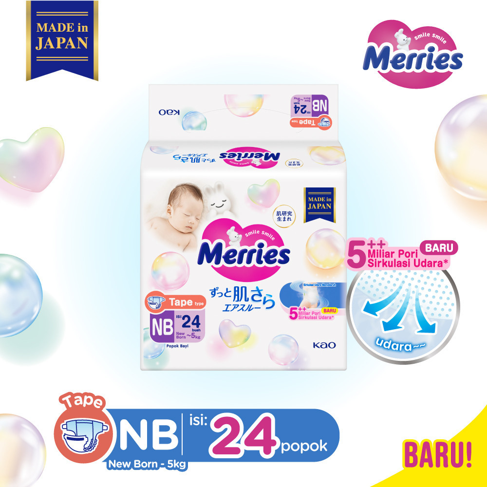 Merries Premium Popok Bayi Perekat NB 24