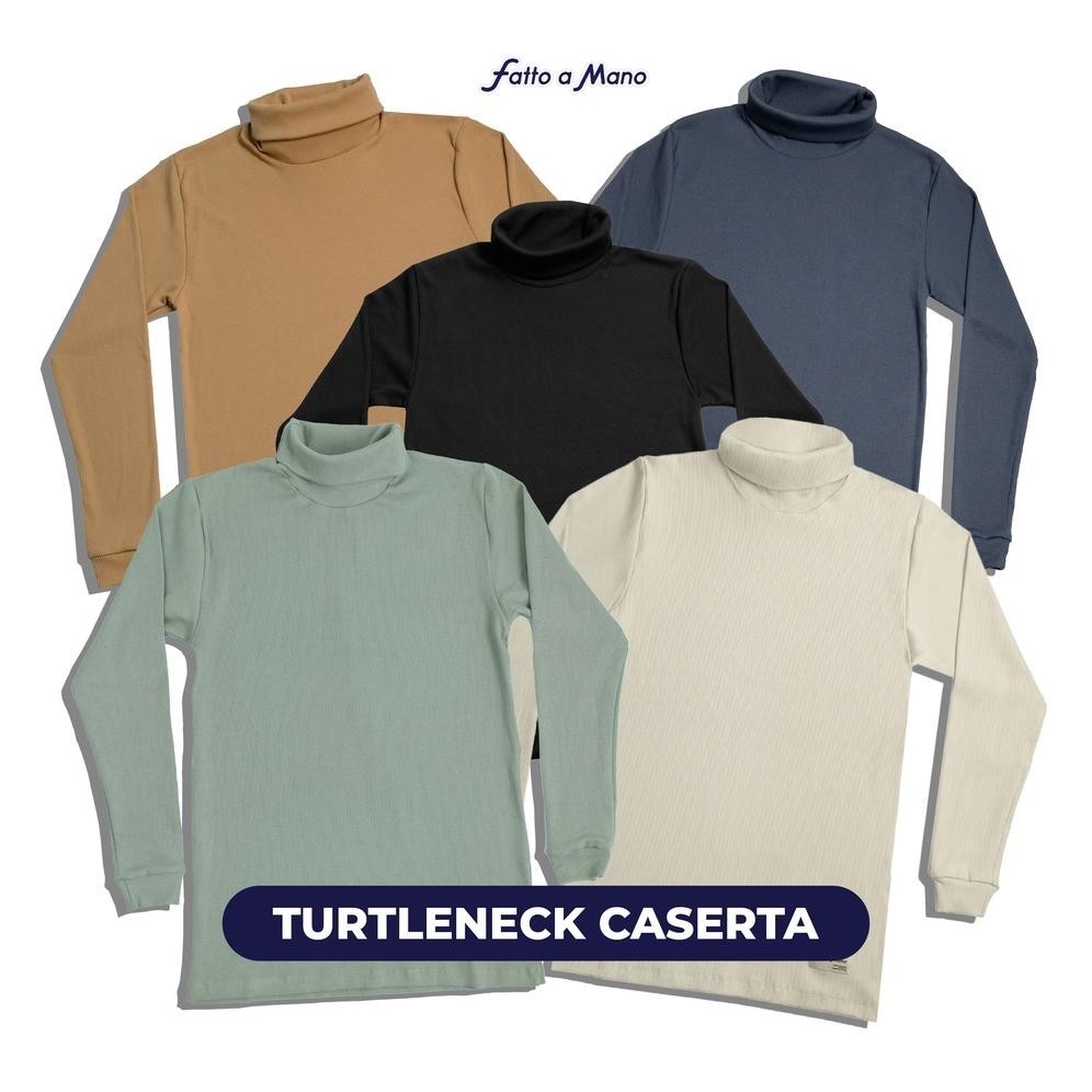 Sweater Kaos Pria Fo A Mano Rajut Cowok Turtleneck Knit Distro Caserta