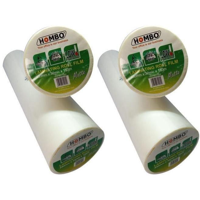 

Hombo Plastik Laminating Roll Matte 330mm x 32mic x 150m