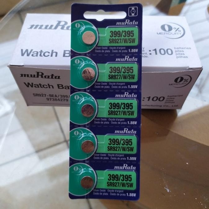 Baterai Murata Sr927Sw Original 395 399 Sr927 Sr927W Made In Japan