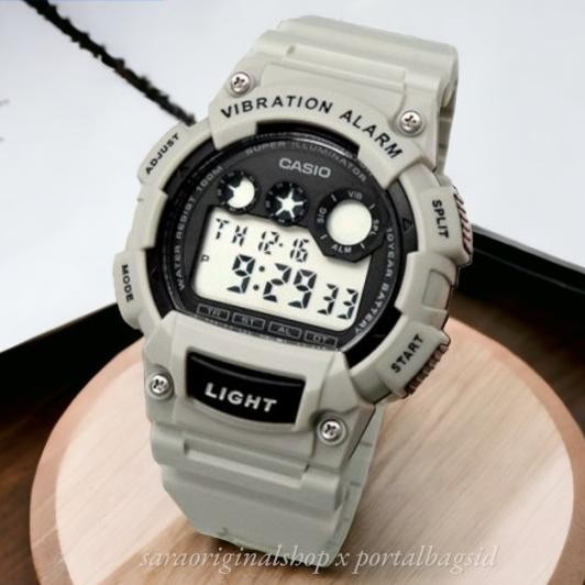Jam Casio W-735H-5A Vibration Alarm - Jam Tangan Pria -