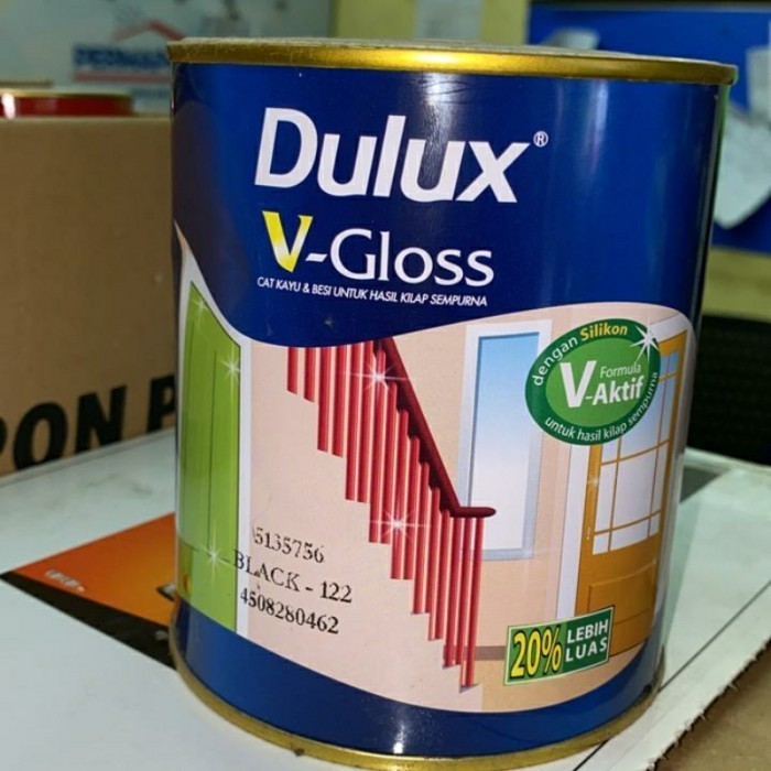 Produk cat minyak dulux V-Gloss Black doff 40710