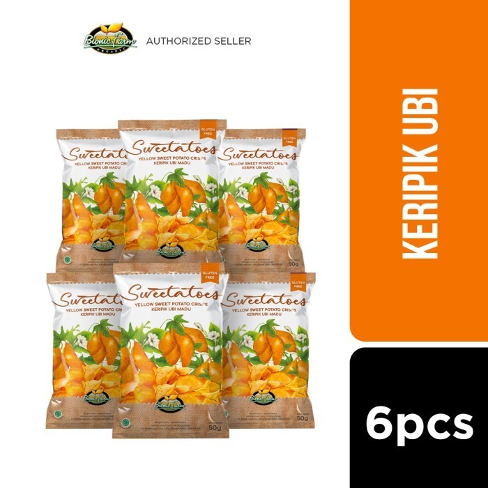 

BERMUTU Bionic Farm Sweetatoes Keripik Ubi Madu 50G - 6 pcs