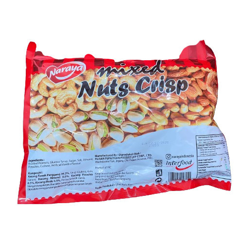 

COMBO MURAH Naraya Jelly Jeruk 500gr + xed Nuts Crisp 400gr Permen Tingting Kacang Panggang Halal