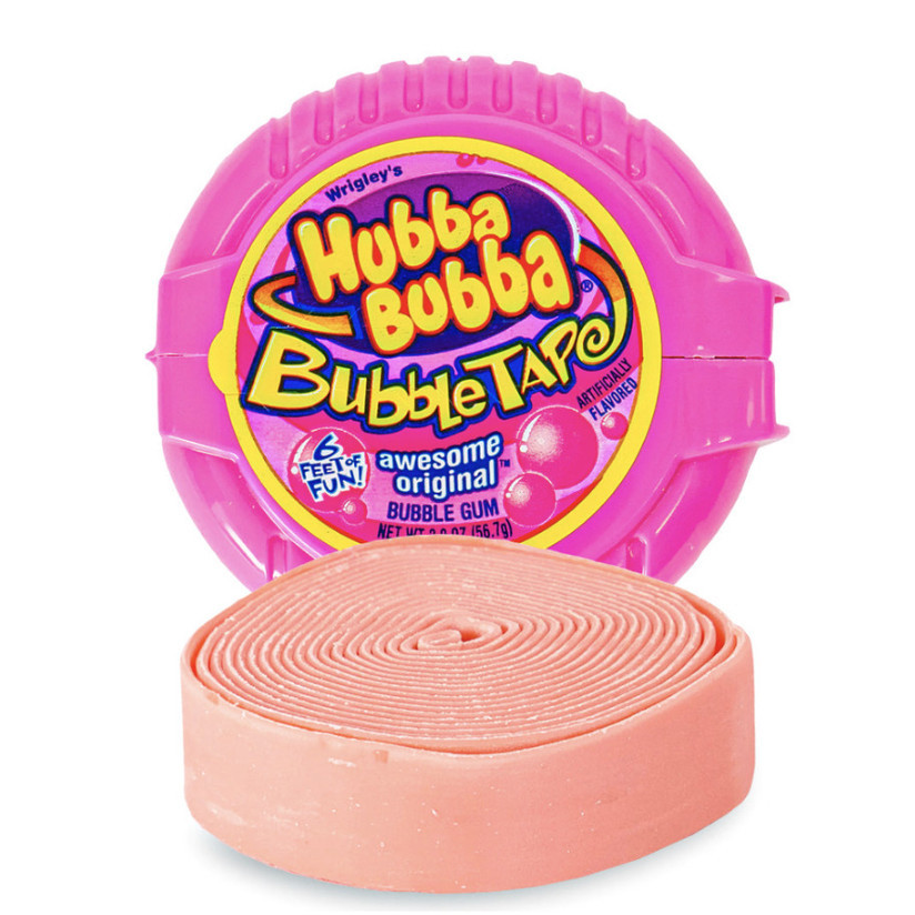 

HUBBA BUBBA Bubble Tape Gum Rolls 2 oz Permen Karet 56,7 gram