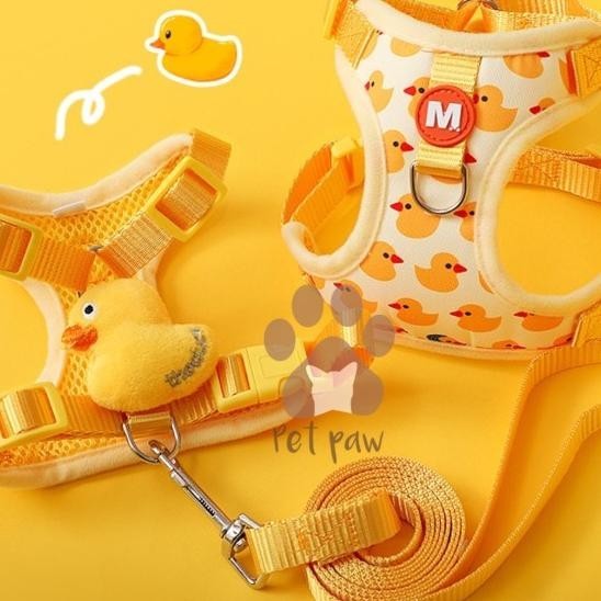 Tali Tuntun Harness Tali Dada Anjing Kucing Chest Harness Leash