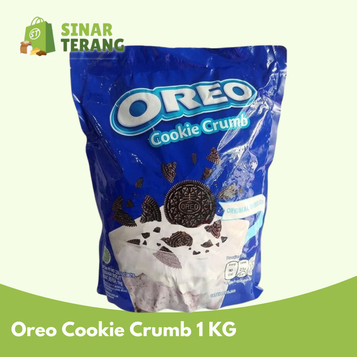 

OBRAL OREO COOKIE CRUMB ORIGINAL 1 KG / hancur diced remuk kasar MONDELEZ