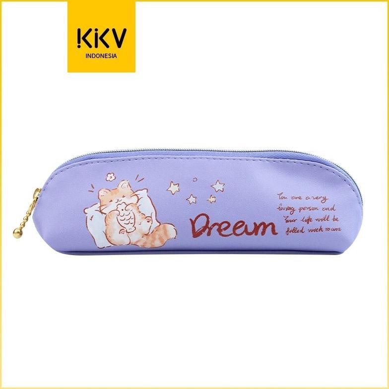 

Terbaru Kkv - Fanz Studio Pu Pen Case Tempat Pensil Dengan Icon Kucing/Kelinci Warna Pink/Violet Oy58