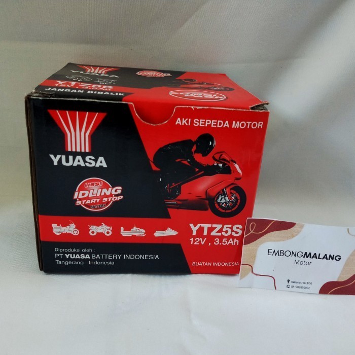 Terlaris Aki Yuasa YTZ5S / GTZ5S / ITZ5S utk Motor Beat, Shogun, Revo, Mio SALE