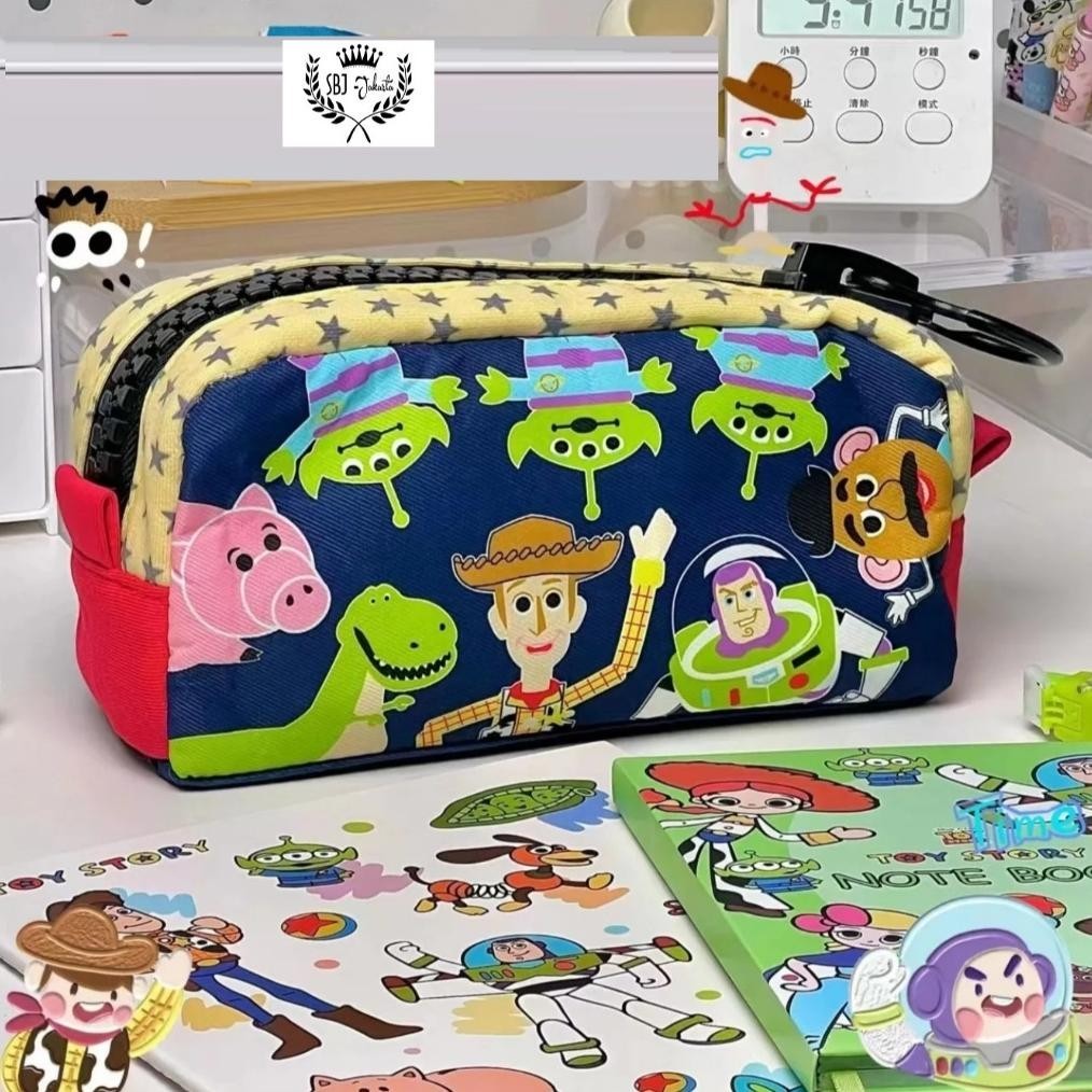 

Cod Tempat Pensil Kotak Pensil Softcase Kanvas Toy Story Sanrio My Melody Pochacco Resleting Besar Murah