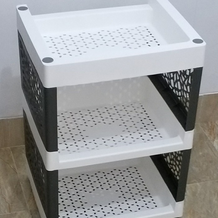 TERPERCAYA Rak plastik serbaguna kecil