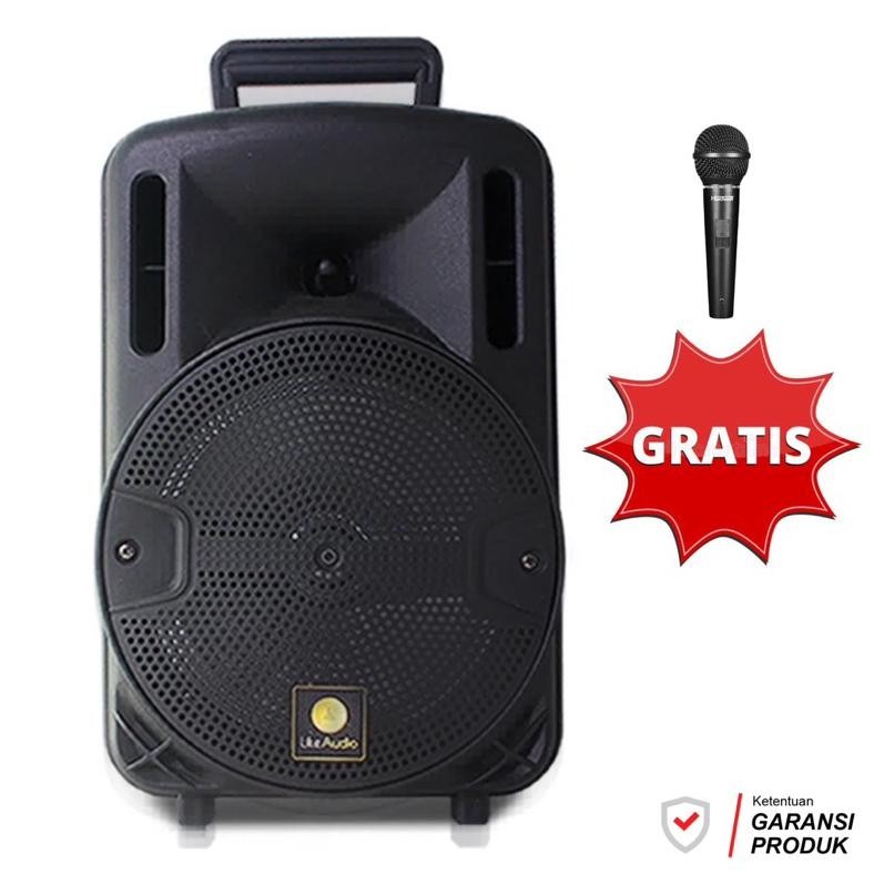 Promo Speaker Bluetooth Portable 6.8Inch Kimiso Kms 3381 Plus Mic - Speaker Karoke Kimiso Original