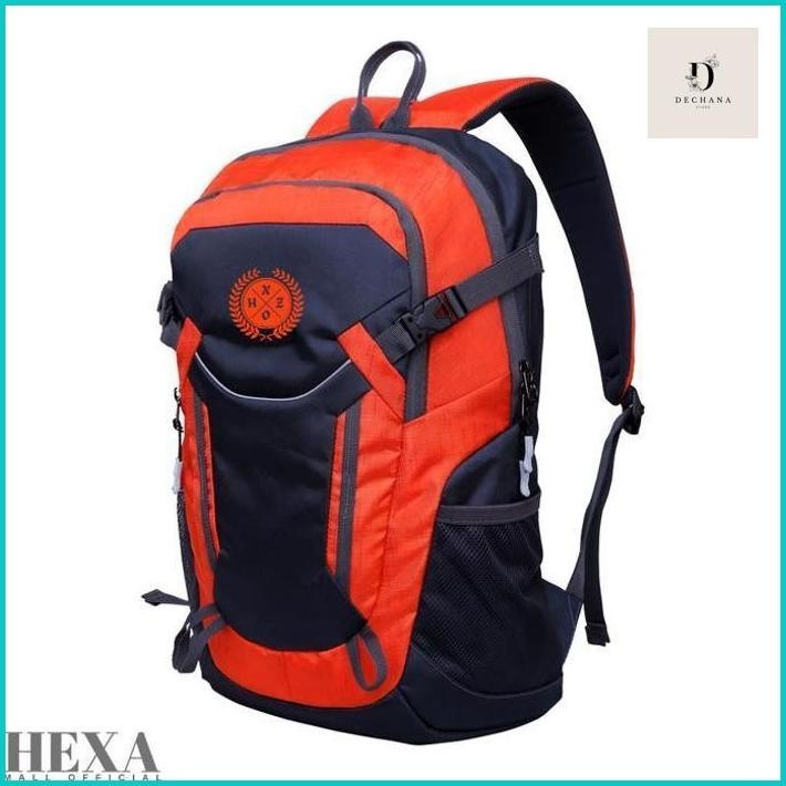 PERLENGKAPAN CAMPING Tas Anak Laki Laki Cowok Ransel Backpack Gunung Outdoor Cordura Orange