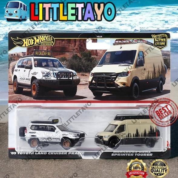 HOTWHEELS 2 PACK 05 TOYOTA LAND CRUISER PRADO MERCEDES SPRINTER TOURER SPORT CAR JAPAN CAR