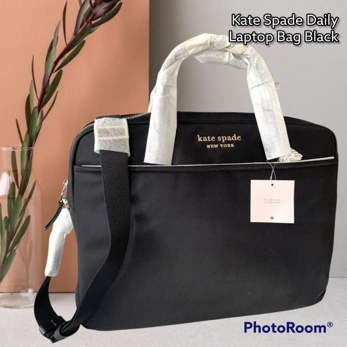 TAS KATE SPADE ORIGINAL KS DAILY UNIVERSAL LAPTOP BAG BLACK SD354CED3
