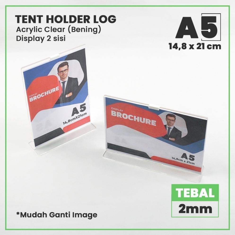 

Big Sale Tent Holder I Tempat Brosur I Tent Card Akrilik Display A5