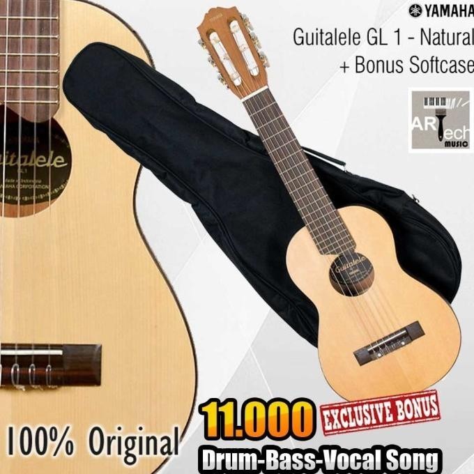 Mini Gitar Gl1 Natural / Gl-1 / Guitalele / Guitar Original Yamaha