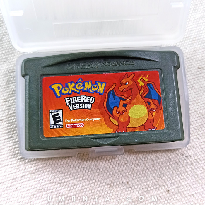 Kaset Nintendo Pokemon fire red version FireRed Gameboy GBA SP Micro