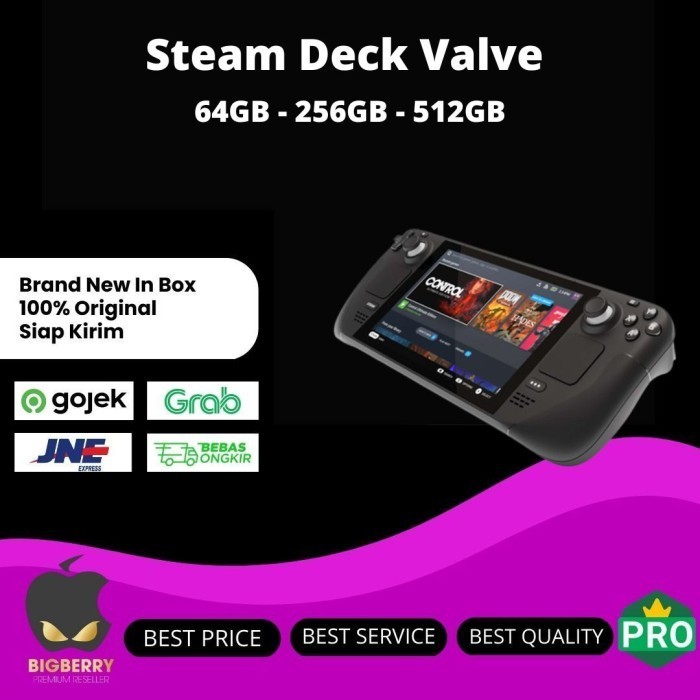 Steam Deck Valve Handheld Gaming 64GB 256GB 512GB Original 64 256 512