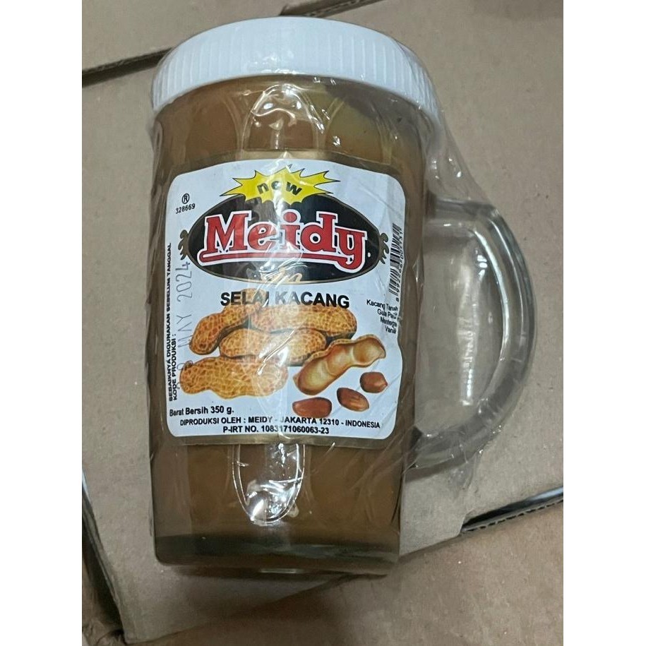 

Grosir Meidy 24X380Gr Selai Gelas Gagang Kacang Stroberi Nanas Coklat