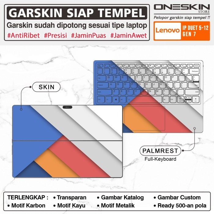 Terlaris Garskin Sticker Laptop Lenovo Ideapad Duet 5 5i-12 12IAU7 Full Body SALE